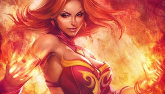 -Лина (герой дальнего боя, интелект, сестра Рилай(Cristal Maiden))