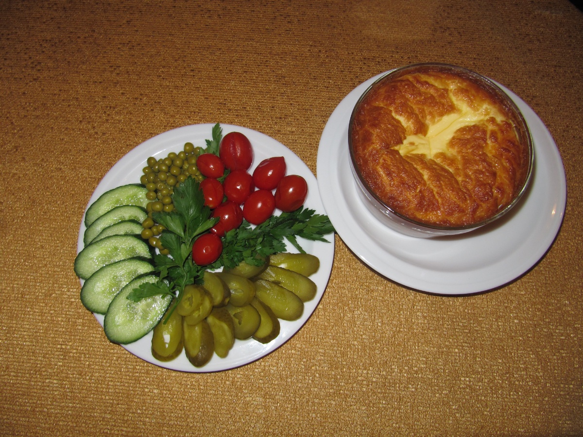 Классический пышный омлет