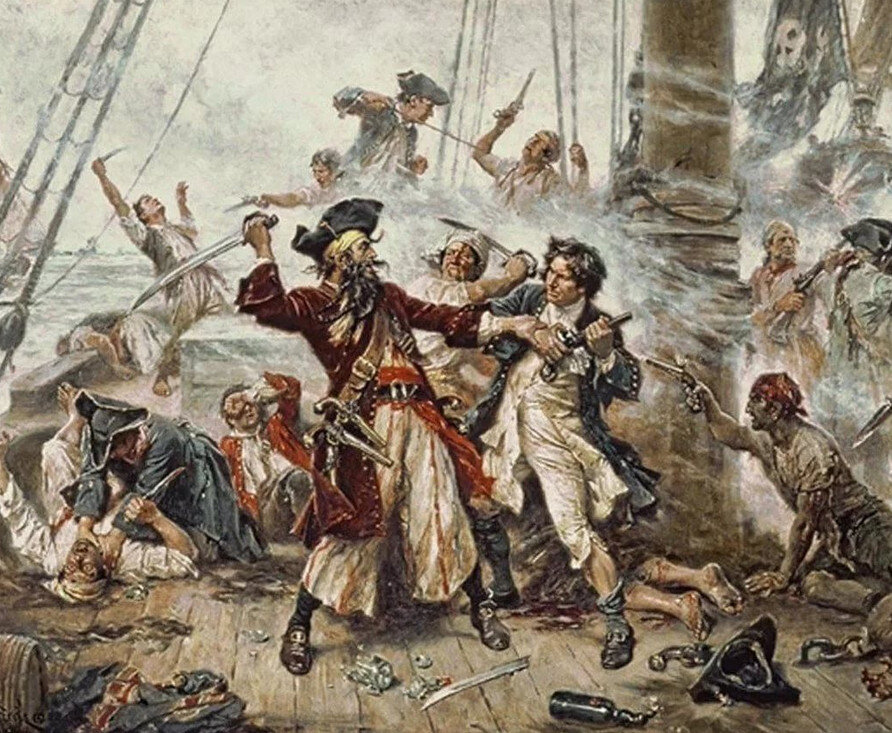 бой пиратов