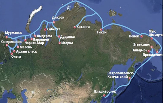 Фото из открытых источников: Северный морской путь со всеми портами