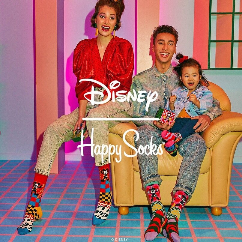 Коллекция носков Happy Socks x Disney - Mickey Mouse