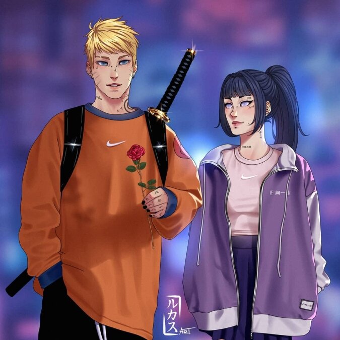 Наруто И Хината, Повседневная Одежда