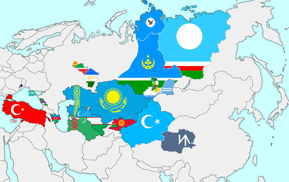 Примерная карта Турана
