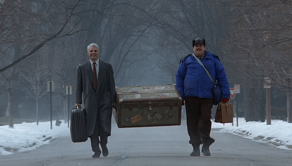Кадр из фильма «Самолетом, поездом, машиной» (Planes, Trains and Automobiles, 1987). Режиссер и сценарист — Джон Хьюз. Композитор — Айра Ньюборн. Взято из открытых источников сети Интернет