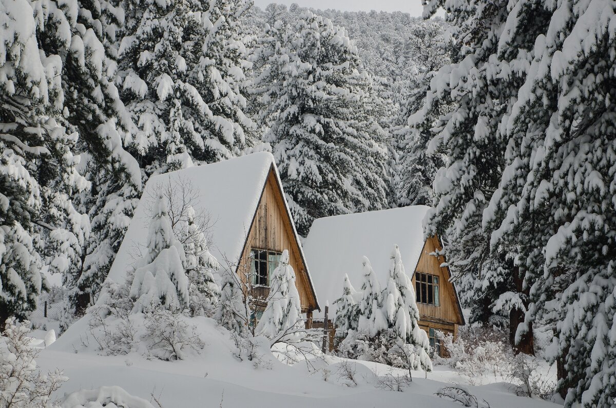 Зима на Каракольских озерах