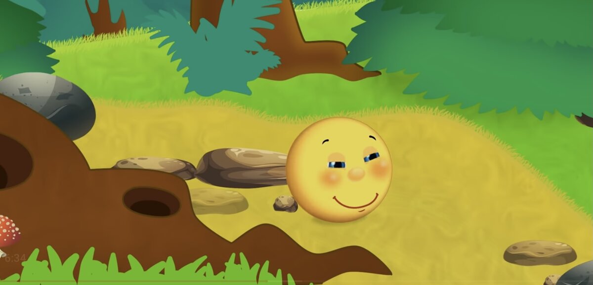 Кадр из мультфильма "Колобок". Взято из открытых источников. Вот он наш красавец - собственной персоной! 