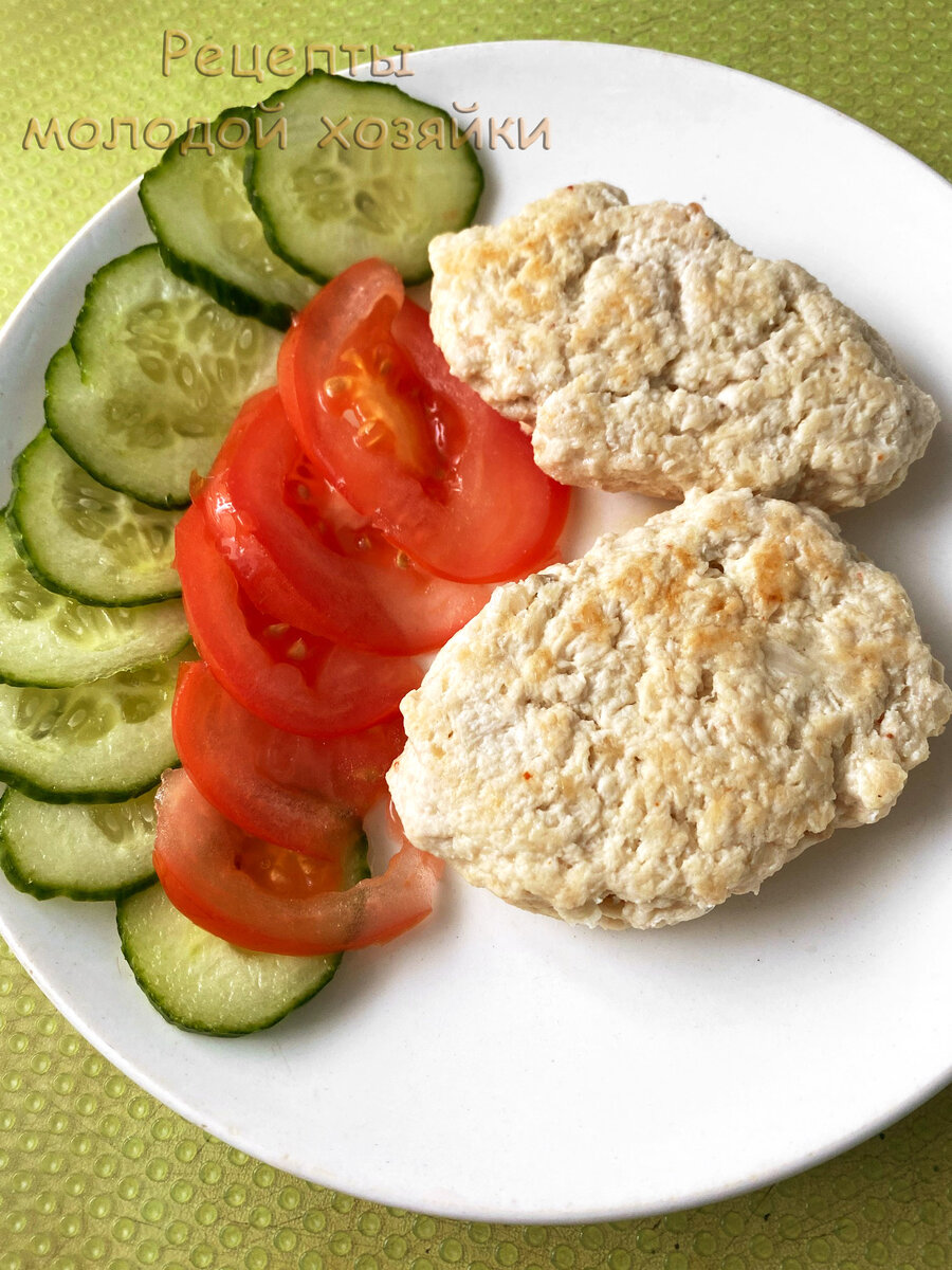 Куриные котлетки с творогом