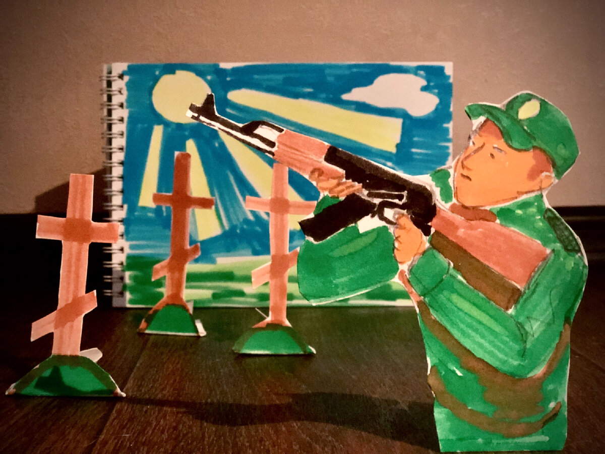 Сергей нажимал на курок, ещё и ещё раз, повторяя про себя "двадцать два"