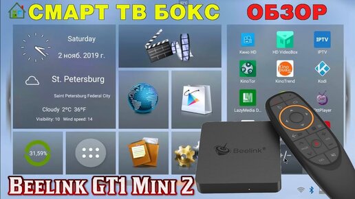 Отличный Мощный ТВ Бокс Beelink GT1 Mini 2 на Amlogic S905X3 RAM 4GB DDR4 + ROM 64GB ОБЗОР