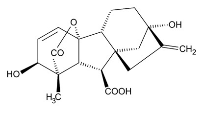Структурная формула гиббереллина