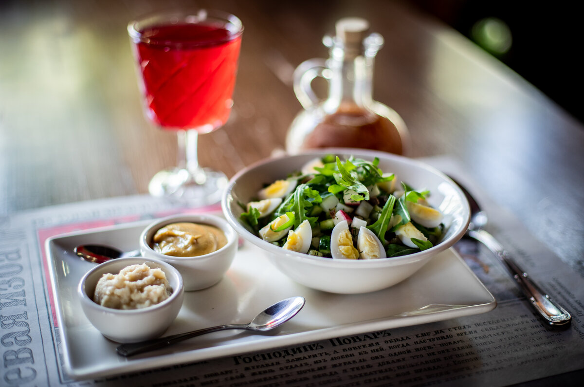 Окрошка в ресторане Гостевая изба