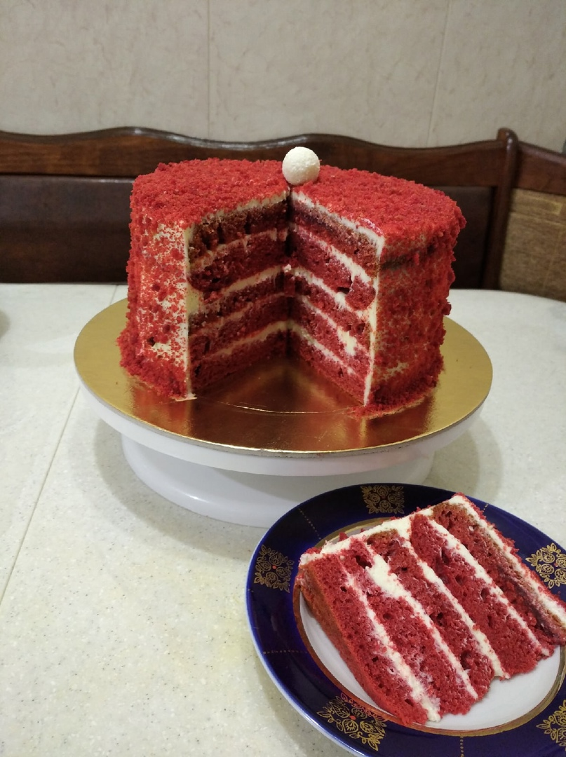 мой "Красный бархат", первый раз готовила