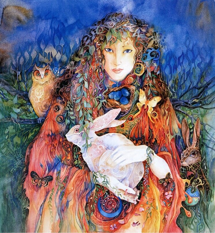 Богиня Остара и ее пушистые спутники