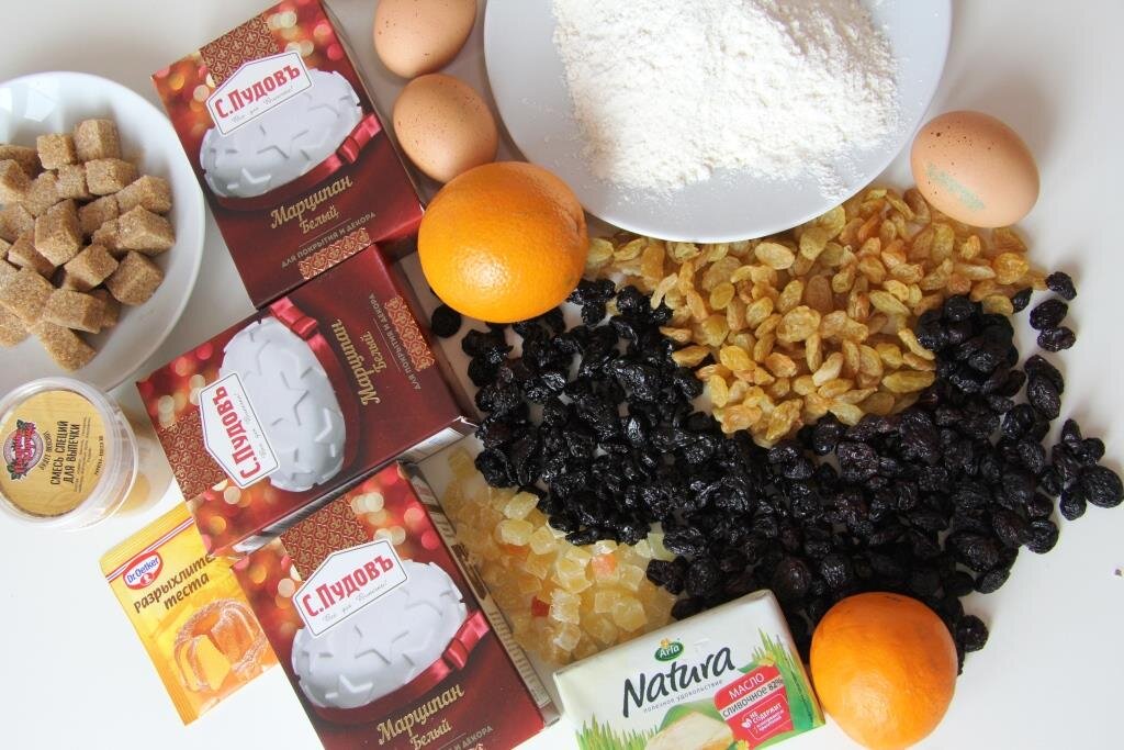 Ингредиенты для Симнел кейка