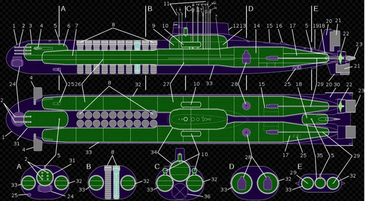 Устройство (ТРПКСН) проекта 941 «АКУЛА»