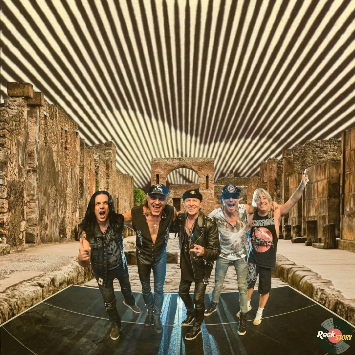 На фотографии: участники группы Scorpions 