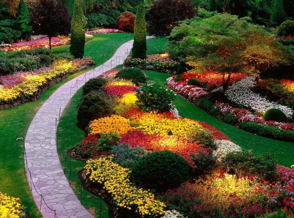 Сады Бутчартов (Butchart Gardens)