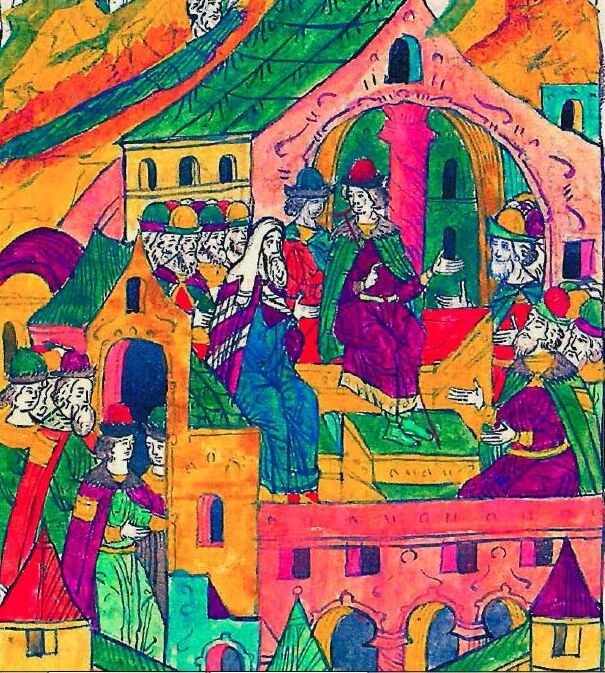 Симеон вел заседания боярской думы и общался с церковными иерархами