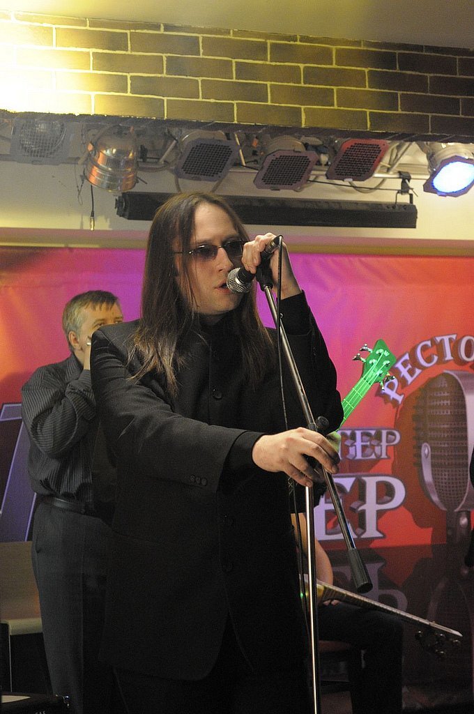 Михаил Красавин на презентации альбома "Путь Киновари", 2010