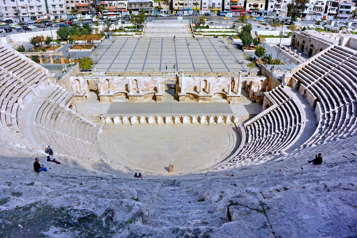 Амман, вид на Римский театр с его верхнего яруса
