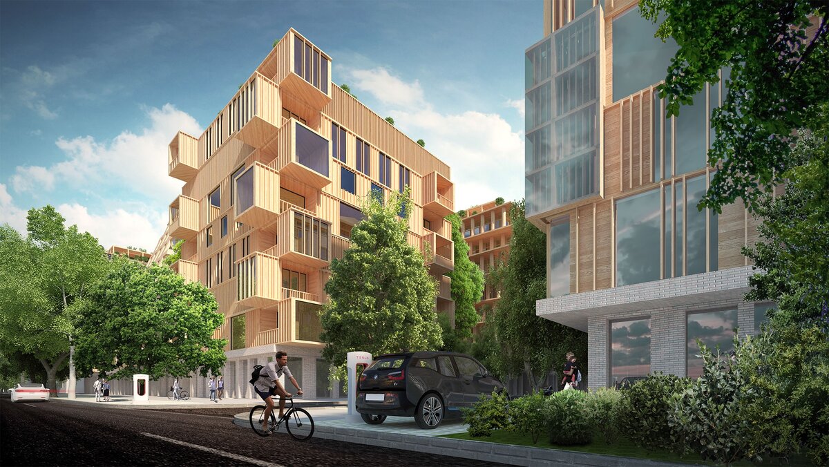Несостоявшийся проект Wood City. Рендер: archi.ru