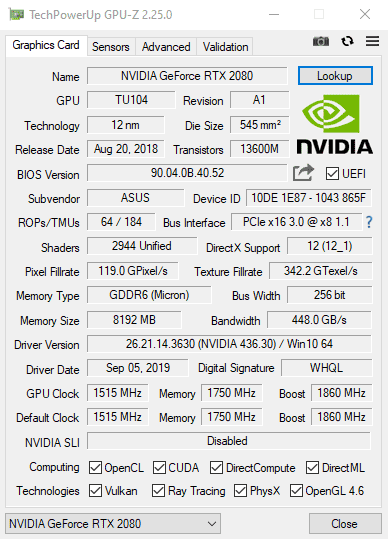 Программа GPU-Z