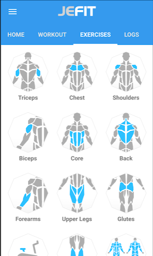 JEFIT скриншот приложения