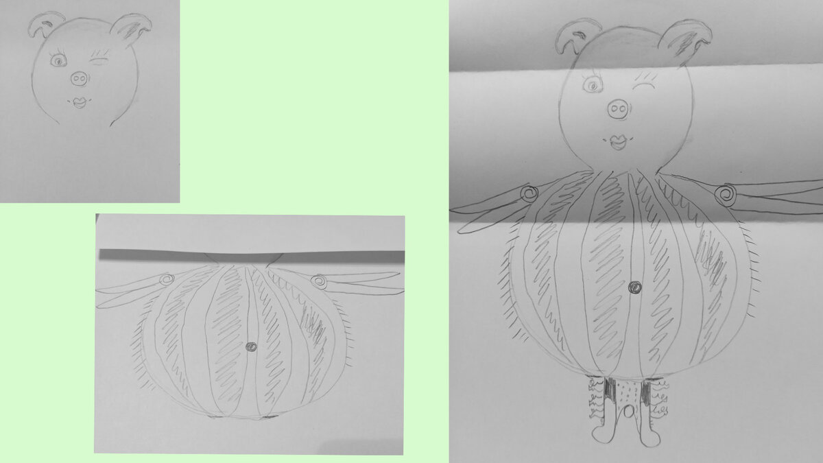 Можно и разноцветными карандашами