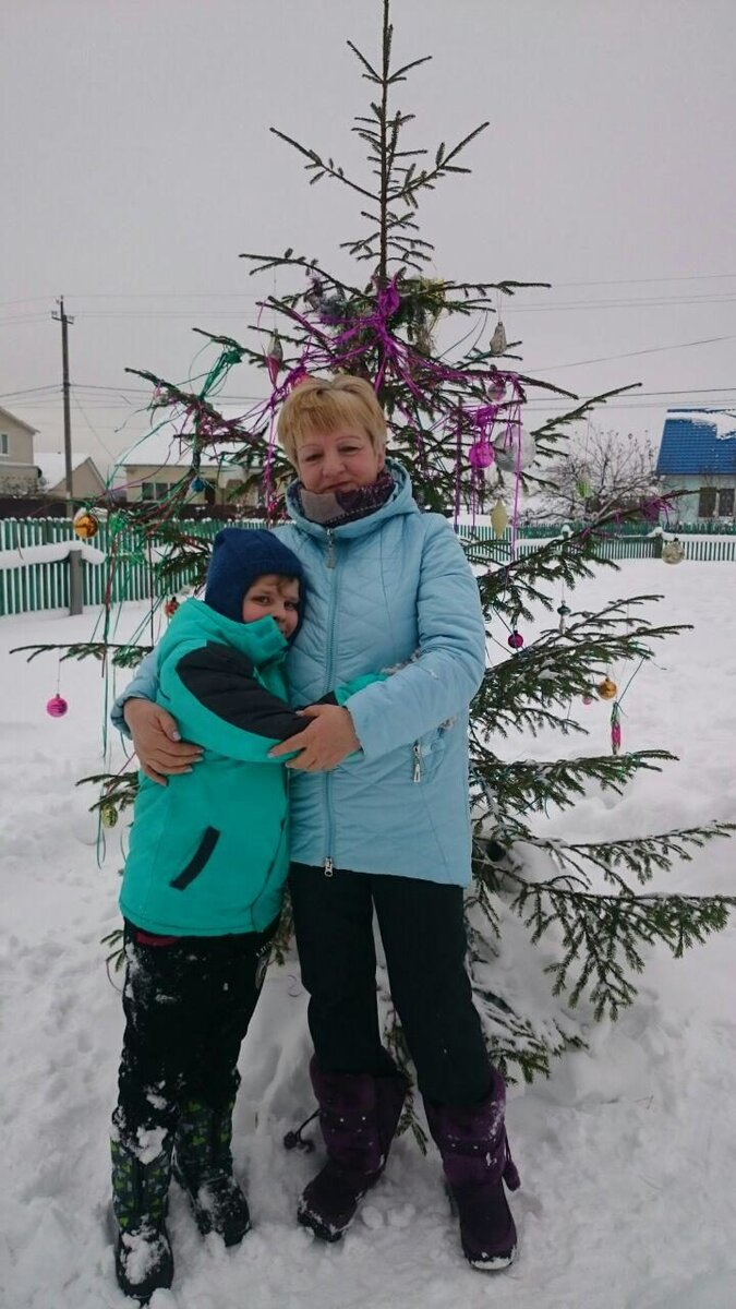 Фото меня и моего внука. Январь 2019.