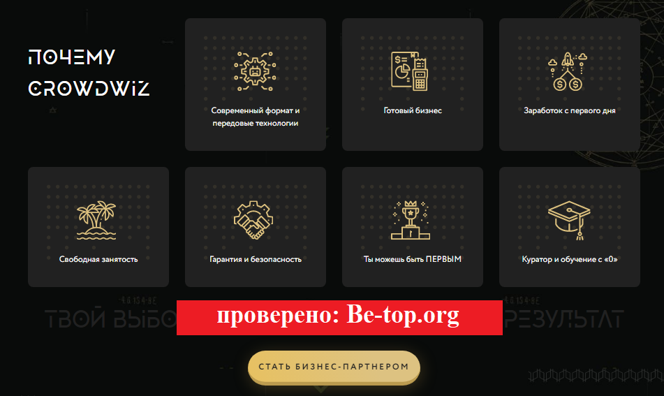 Возможность снять деньги с Компании "Crowd Wiz" не подтверждена.