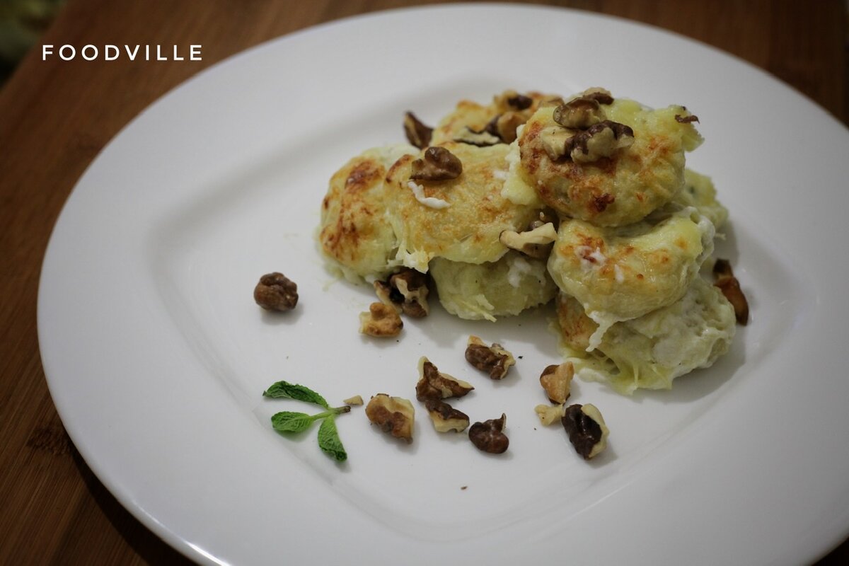 Ньокки с грецкими орехами