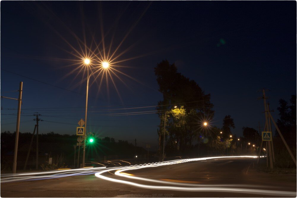 1. Ночные - Перекрёсток на М53 - © NickFW.ru - 27.05.2017 [ISO=100 / F=22 / 24 сек]