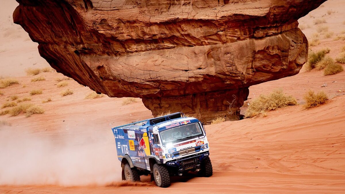 смотреть онлайн ралли дакар 2021 10 этап грузовики