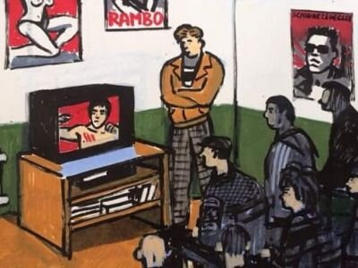 В видеосалоне конца 80-ых...