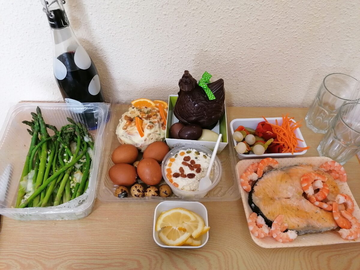 Наш пасхальный стол. 17апреля 2020г