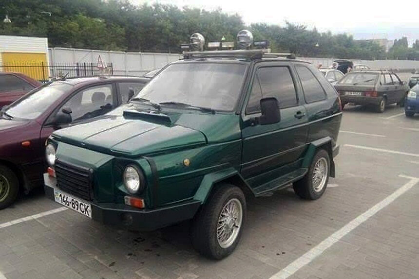 Вездеход на базе ЛуАЗ с обвесом от Фольксваген Гольф