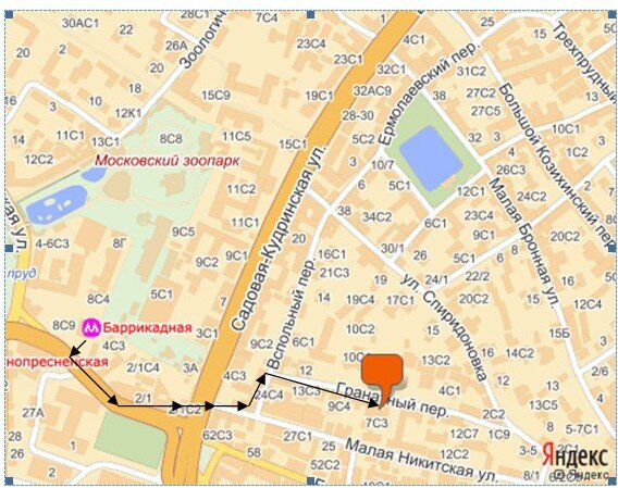 Крапивинский переулок москва карта