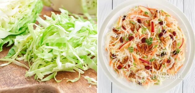 Рецепт полезного салата с капустой Провансаль