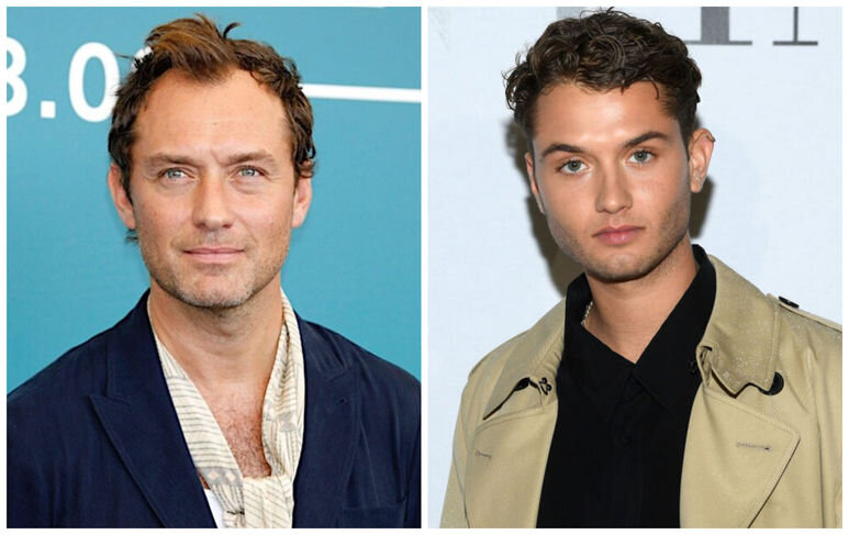     Джуд Лоу и Рафферти Лоу фото