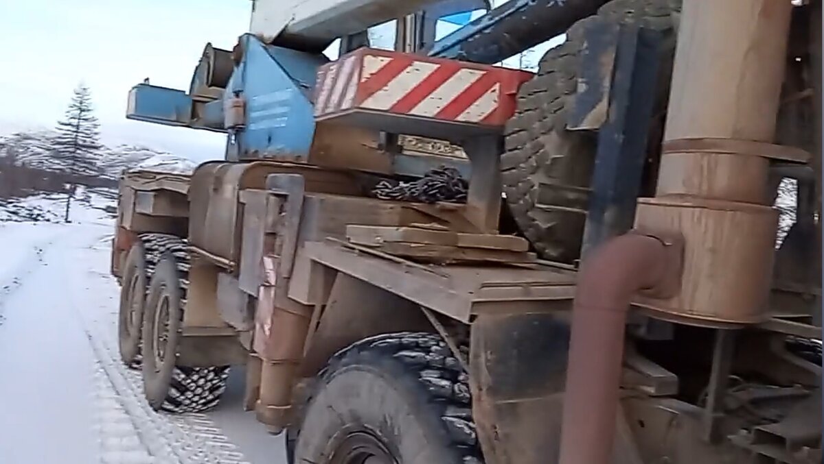 Фото: цепной паук лежит в том месте где произошел инцидент.