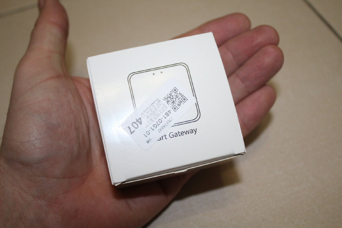 Простая картонная коробка помещается в ладони.