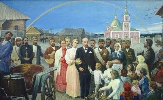 Храм, в котором венчались Ленин и Крупская, в 30-х годах XX века был снесён