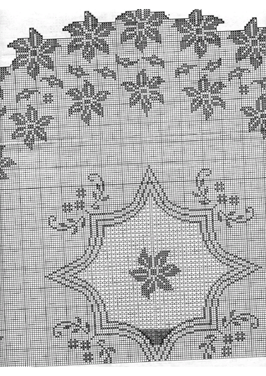 Схема филейной скатерти. Филейные салфетки. Филейный узор для скатерти. Скатерть в филейной технике. Филейное вязание скатерти.