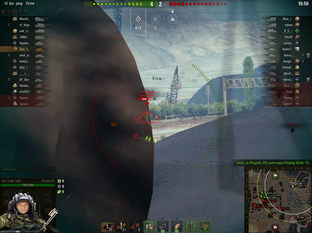 гиф с моего стрима Progetto M40 mod. 65. (гиф создан мною)