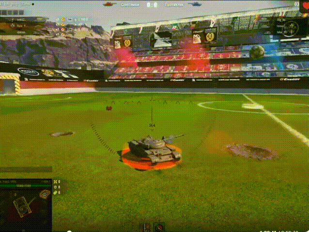 гиф  танковый футбол Т-62А спорт фото из свободного доступа в интернете 