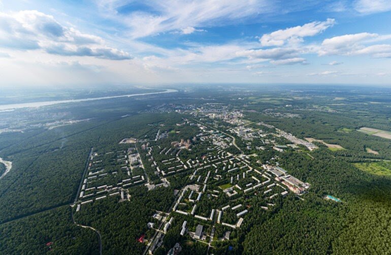 Академгородок. Вид сверху
