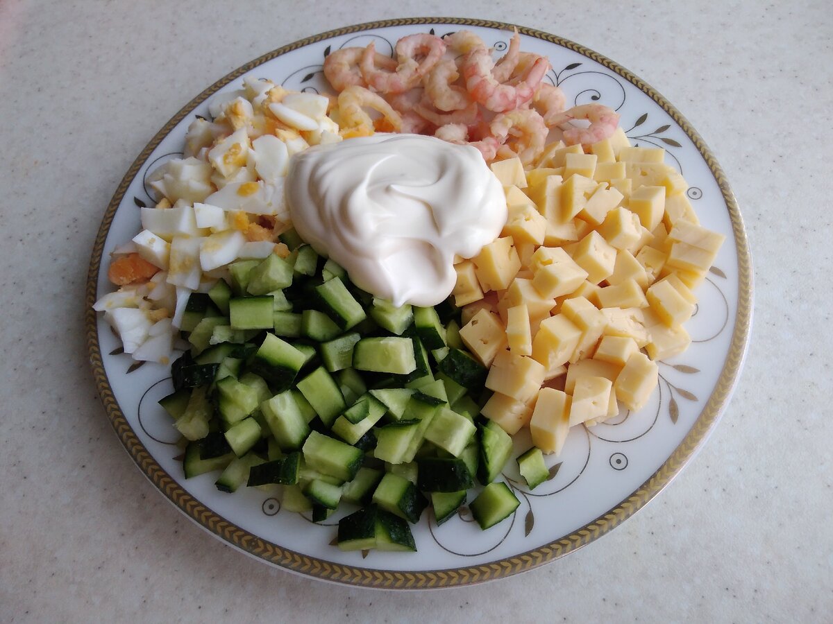Очень простой и вкусный салат 