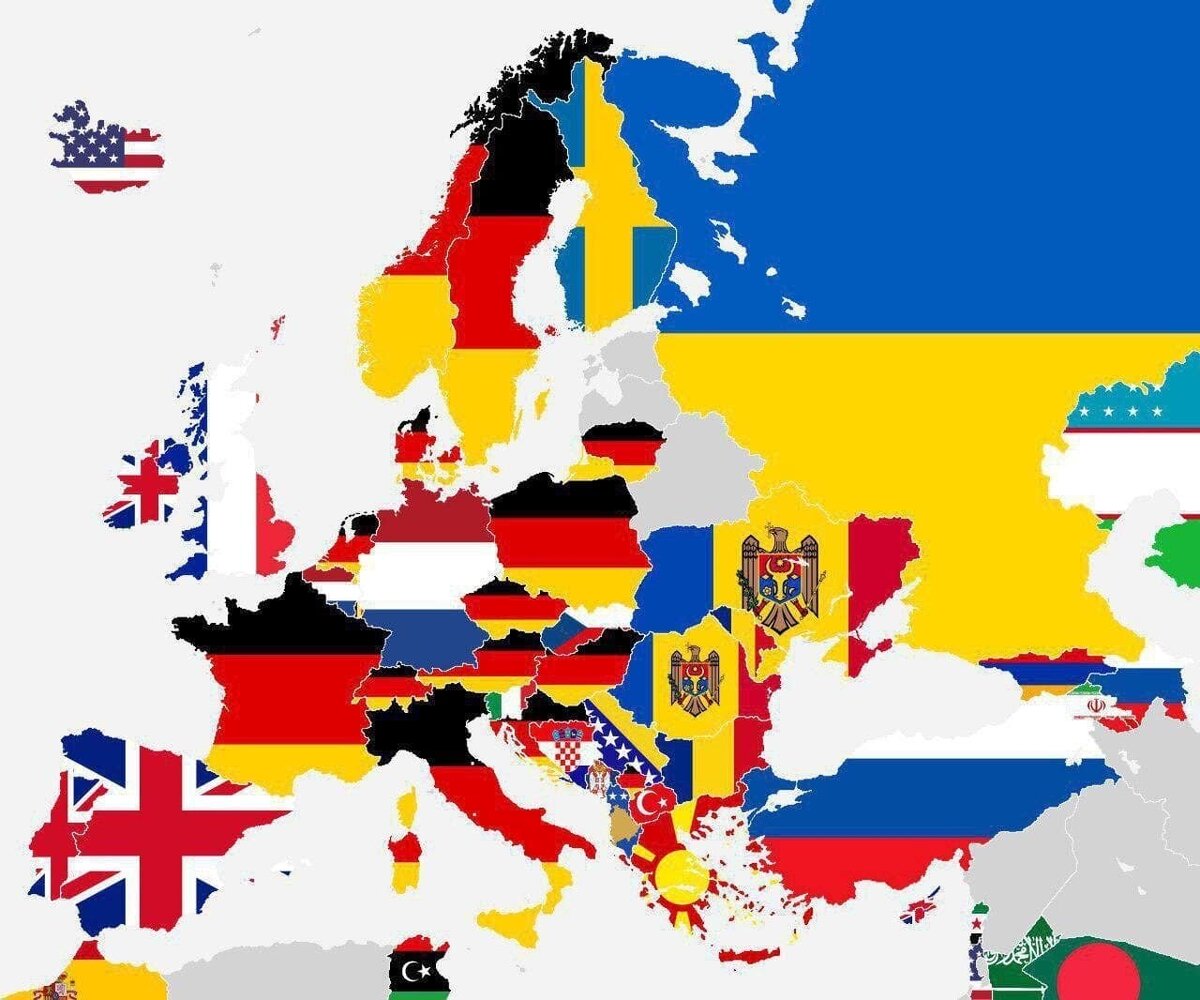 Карта из иностранных источников. Крым наш.