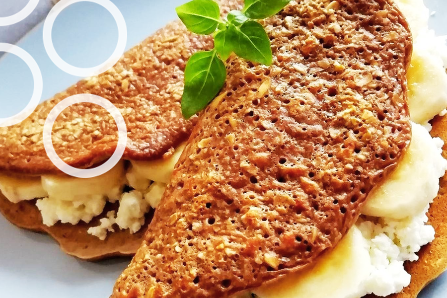 Овсяноблин с творогом и бананом. Фото: Яндекс.Картинки