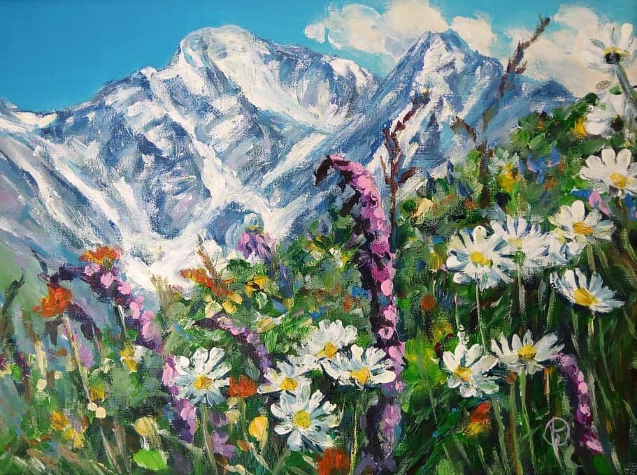  "Ромашки" 30 на 40 х., акрил